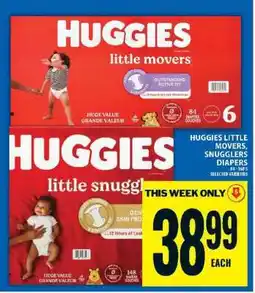 Food Basics Huggies Little Movers, Snugglers Diapers offer
