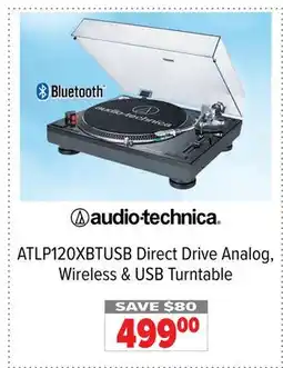 2001 Audio Video ATLP120XBTUSB Direct Drive Analog, Wireless & USB Turntable offer