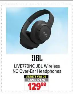 2001 Audio Video LIVE770NC JBL Wireless NC Over-Ear Headphones offer
