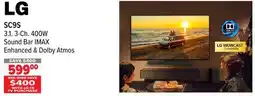 2001 Audio Video SC9S LG 3.1. 3-Ch. 400W Sound Bar offer
