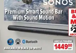 2001 Audio Video ARCULTRABW SONOS Premium Smart Sound Bar offer