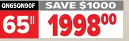 2001 Audio Video QN65QN90FAFXZC - 65 Neo QLED 4K QN90F Vision AI Smart TV offer