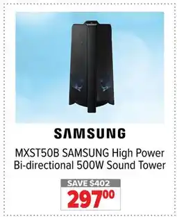 2001 Audio Video MXST50B SAMSUNG High Power Bi-directional 500W Sound Tower offer