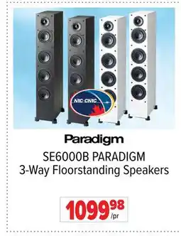 2001 Audio Video SE6000B PARADIGM 3-Way Floorstanding Speakers offer