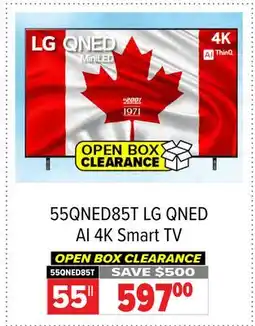 2001 Audio Video 55QNED85T LG QNED AI 4K Smart TV offer