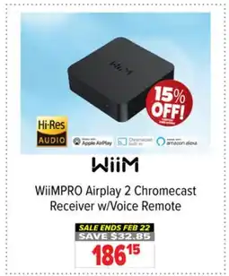2001 Audio Video WiiMPRO Airplay 2 Chromecast Receiver w/Voice Remote offer