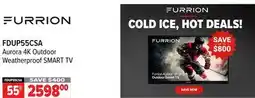 2001 Audio Video FDUP55CSA FURRION 55 Aurora 4K Outdoor Weatherproof SMART TV offer