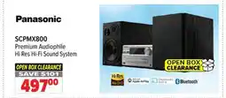 2001 Audio Video SCPMX800 Panasonic Premium Audiophile Hi Res Hi-Fi Sound System offer