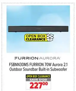 2001 Audio Video FSBNN30MS FURRION 70W Aurora 2.1 Outdoor Soundbar Built-in Subwoofer offer