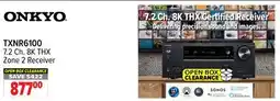 2001 Audio Video TXNR6100 ONKYO 7.2 Ch. 8K THX Zone 2 Receiver offer
