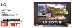 2001 Audio Video 86UT7590 86 LG UHD AI HDR10 Pro Smart TV offer