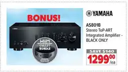 2001 Audio Video AS801B Stereo ToP-ART Integrated Amplifier-BLACK offer