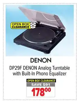 2001 Audio Video DP29F DENON Analog Turntable with Built-In Phono Equalizer offer