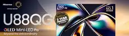 2001 Audio Video 55U88GQ 55 HISENSE QLED Mini-LED Pro TV offer