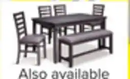 Leon's Breeze 6-Piece Dining Set - Dark Grey offer