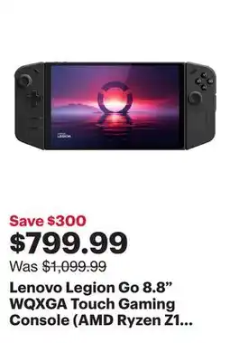 Best Buy Lenovo Legion Go 8.8 WQXGA Touch Gaming Console (AMD Ryzen Z1 Extreme/16GB RAM/1TB SSD/Windows 11) offer