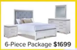 Leon's Reflections 6 - Piece Queen Bedroom Package - White offer