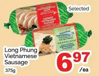 T&T Supermarket Long phung vietnamese sausage offer