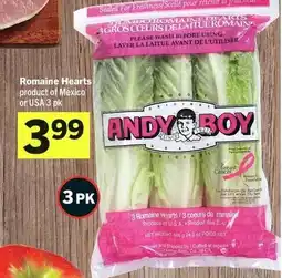IGA Romaine Hearts offer