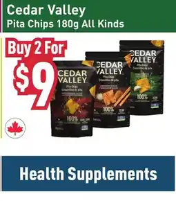 Healthy Planet Cedar Valley Pita Chips offer