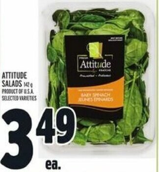 Metro Attitude Salads offer