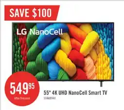 The Brick LG 55 NANO80 LED 4K UHD Smart webOS TV (55NANO80AUA.ACC) - 2025 Model offer