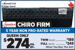 Surplus Furniture Chiro Firm Queen Mattress Set offer