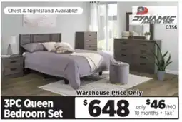 Surplus Furniture Alabaster Oak 3-Piece Queen Bedroom Set offer