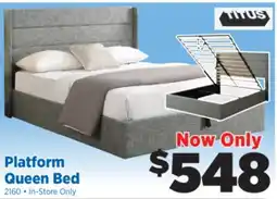 Surplus Furniture Grey Lift Platform Complete Queen Bed with Storage offer