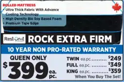 Surplus Furniture Rock Extra Firm Queen Mattress Set offer