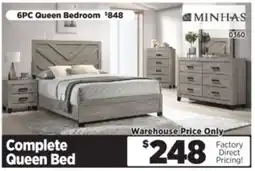 Surplus Furniture Wesley Light Grey Queen Bed offer