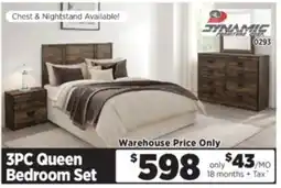 Surplus Furniture Montana 3-Piece Queen Bedroom Set offer