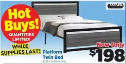 Surplus Furniture Grey Twin Bed offer