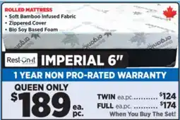 Surplus Furniture Imperial Queen Mattress Set offer