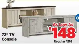 Surplus Furniture 72 TV Console offer