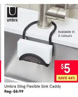 Kitchen Stuff Plus Umbra Sling Flexible Sink Caddy offer