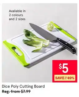 Kitchen Stuff Plus Dice Poly Cutting Board offer