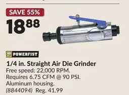 Princess Auto 1/4 in. Straight Air Die Grinder offer