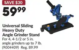 Princess Auto Universal Sliding Heavy Duty Angle Grinder Stand offer