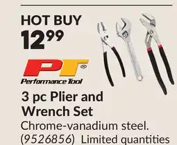 Princess Auto 3 pc Plier and Wrench Set offer