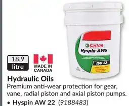 Princess Auto Hydraulic Oils, Hyspin AW 22 offer