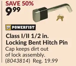 Princess Auto Class I/II 1/2 in. Locking Bent Hitch Pin offer