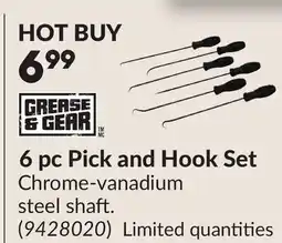 Princess Auto 6 pc Pick and Hook Set offer