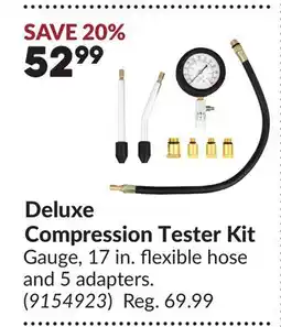 Princess Auto Deluxe Compression Tester Kit offer