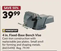 Princess Auto 4 in. Fixed-Base Bench Vise offer