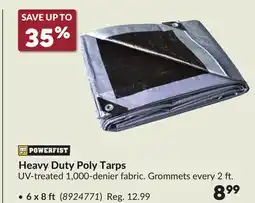 Princess Auto Heavy Duty Poly Tarps offer