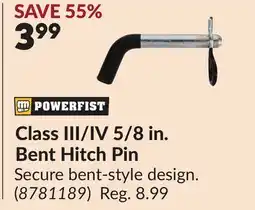 Princess Auto POWERFIST Class III/IV 5/8 in. Bent Hitch Pin offer