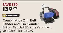 Princess Auto Combination 2 in. Belt Sander and 6 in. Grinder offer