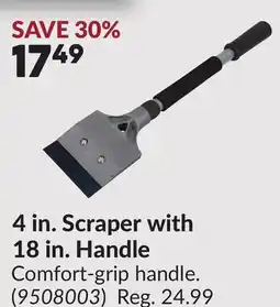 Princess Auto 4 in. Scraper with 18 in. Handle offer