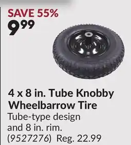 Princess Auto 4 x 8 in. Tube Knobby Wheelbarrow Tire offer